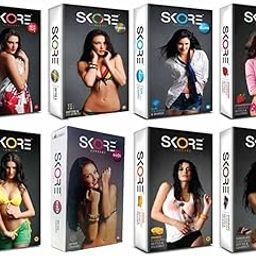 Skore Mix Condoms - 10 Count (Not Out, Banana, Strawberry, Shades, Blues, Orange)-image-1