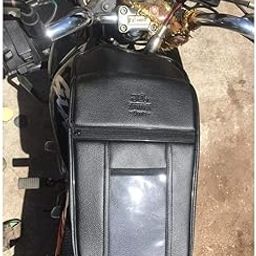 SaharaSeats Honda CB/SP Shine Mobile Tank Cover Tank Bag with Pockets (Black)-image-107