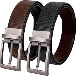 SCHARF Reversible Stitched Vegan Leather Formal Belt for Men | 6 Months Warranty-picture-16