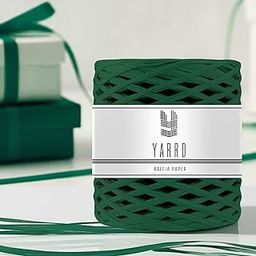 218 Yards Green Raffia Ribbon for Gift – 200m Roll Paper Twine Ribbon Green Color 1/4 Inch Width Craft Raffia Ribbon for DIY Raffia Wrapping Ribbon for Christmas-20