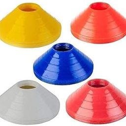 GLS Disc Cones Set Space Marker - Agility Soccer Cones for Training, Football, Kids, Sports, Field Cone Markers (Set of 10 Pc)-32
