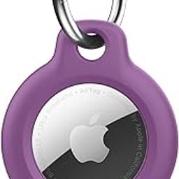 Tobfit Air Tag Holder, Airtag Keychain Holder, Anti-Scratch, Twist Lock Design, Air tag Case with Metal Key Chain Ring - AirTag Accessory for Kids, Keys, Pets, Luggage, & More, Dark Purple-image-26
