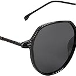 UV Protected & Polarized Black Round Sunglasses for Men & Women-picture-12