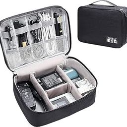 BIYALI Electronics Organizer Travel Universal Cable Organizer Bag Waterproof Electronics Accessories Storage Cases for Cable, Charger, Phone, USB, SD Card, Hard Drives, Power Bank, Cords-picture-22