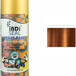 INDISEAL All Purpose Fast Dry Interior & Exterior Spray Paint | DIY Quick Drying Spray Paint for Metal, Wood & Walls-400ml (M BRONZE)-29