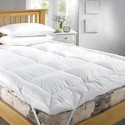 Enviromat Sleep Enhancing Mattress Topper Queen Size 72x72 |800 GSM Super Soft Microfiber Quilted Mattress Padding Bed Topper Queen Size | 4 Corner Elastic Band | All Season Comfort Sleep-11