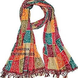 Men's Traditional Art Silk Dupatta | Rajasthani Bandhani & Patola Prints For Festival, Party, Wedding & Special Occasions (2.25 Meters Length, 1 Pcs)-picture-19