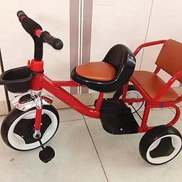 CALANDIS™ Kids Tricycle Seat Lightweight Backrest Saddle for Biking Trike Riding Black Orange | Parts & Accessories | Go-Karts (Recreational) | Outdoor Sports-29