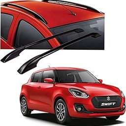 DS ENTERPRISE Drill Free Roof Rails for Maruti Suzuki Swift 2018 and above Models - Black Color (Pack of 2)-picture-25