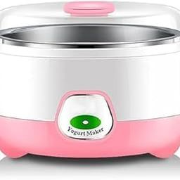 Yogurt Maker Machine, Stainless Steel Inner Container Electric Yogurt Maker Portable 15 Watts Electric 1L Automatic Yogurt Maker-15
