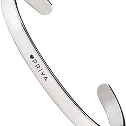 Personalised Silver Kada | 1 Year Colour Warranty | Glossy Silver Finish | Adjustable in Size | Kada For Unisex-image-27