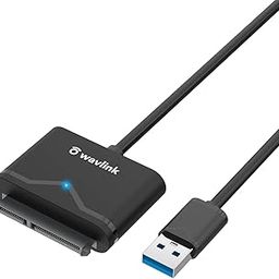 WAVLINK USB 3.0 SATA III Hard Drive Adapter Cable for 2.5" SSD & HDD, Portable & Compact External Converter, Support UASP, Tool-Free Design-Black-15