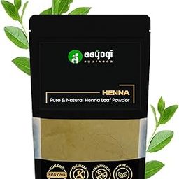 Aayogi Ayurveda 100% Pure Henna Leaf Powder | 100 gm | Natural Mehndi for Hair Coloring & Conditioning | Herbal Hair Dye for Grey Coverage & Shine | Chemical-Free | For Men & Women-image-7