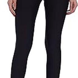 Shimmer Ankle Length Leggings for Women | Smooth Nylon Finish, Mid Rise, Black-image-7