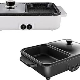 The Style Sutra Electric Hot Pot with Grill Kitchen Cooker for Family Dinner Home Apartments White-image-17