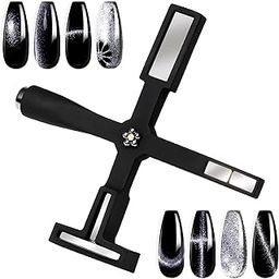 Nail Art Set, Cat Eye Magnet, Nail Magnets Cat Eye, Upgraded 5 In 1 Multi-Function Cat Eye Magnet Pens, Cat Eye Gel Nail Polish Magnet,Strong Suction Cat Eye Magnet Tool For Cat Eye Nail Polish-11
