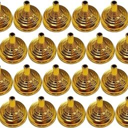 BESPORTBLE 20Pcs Mini Flag Stands Desktop Flag Holders Tabletop Flagpole Bases Display Stands Flag Brackets Ideal for Table Centerpiece, Party Supplies and Decoration Gold-image-57