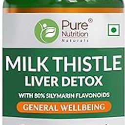 Pure Nutrition Milk Thistle Liver Detox Supplement, 120 Veg Tablets with Silymarin Extract, NAC, Curcumin, Amla & Vitamin C | Supports Liver Health, Detoxification & Immunity | Natural Antioxidant Blend for Wellness-4