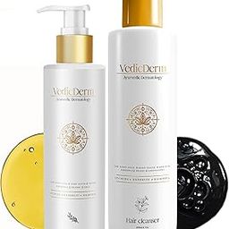 VEDICDERM Sensitive Scalp Bundle | Hair Serum & Cleanser 300ml | Soothes Itchy, Dry & Flaky Scalp | Reduces Irritation, Strengthens Hair & Restores Scalp Health | Sulfate & Paraben-Free-32