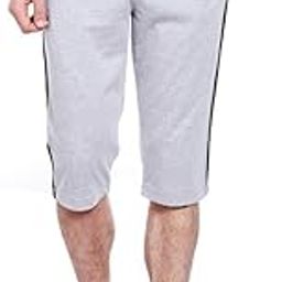 Cotton Knitted Regularfit Basic Three Fourth Capris for Men with Side Zip Pocket for Sports Swim Cycling & Nightwear-picture-16