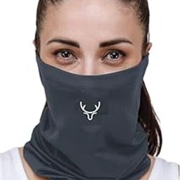 Bamboo Bandana Headband and Face Mask for Men & Women | Super Soft | Odour-free & Breathable | Durable & Multipurpose GREY Bandana Mask for Dust & Pollution Protection 01 Pc-picture-45
