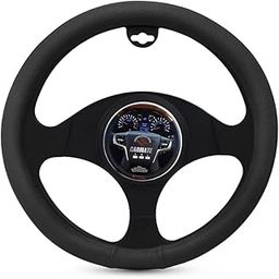 CARMATE Car Steering Cover Super Grip 111 Compatible with Brio - Medium Black-image-36