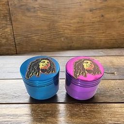 Blue Pink Face Print Crusher Herb Crusher, Grinder Medium with Filter (Herb Grinder/Herb Crusher 42 mm) Pack-2-image-43