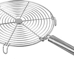 Round Stainless Steel Cooling Rack with Handle,Wire Grid Design/roti jali for gas stove/Barbeque Jali Roaster Chapati-image-91