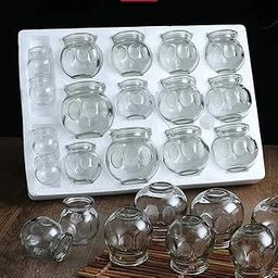 Acucare Hijama Glass fire Cupping16pcs/set Glass Cupping Therapy Set Fire Cup Vacuum Cupping Therapy Device Cupping Cups Massage-image-2