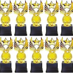 Spellbale Pack of 10 Trophy for Events, Functions, Awards, Momento 10 Trophy (T-1114) (8 INCH)-picture-3