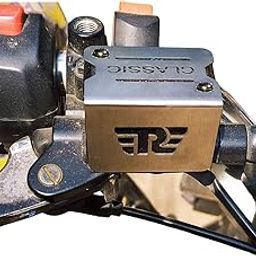 SGTB Disc Brake Fluid Oil Reservoir Master Cylinder Guard Cover for RE Classic 350 Steel-20