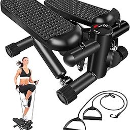 AHCP Steppers for Exercise, Stair Stepper with Resistance Bands, Mini Stepper with 300LBS Loading Capacity, Hydraulic Fitness Stepper with LCD Monitor-21