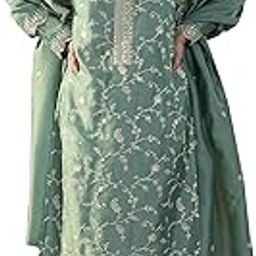 Women's Silk Blend Kurta Set-image-44