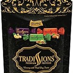 Derby Tradissions Frill Pack Dry Fruit Toffees | Delicious Pistachio Nuts, Almonds, Cashew Nuts Toffees| Assorted Dry Fruits Toffees Pack | Treat of Real Dry Fruits in Toffees / 300gm Pack/Pack Of 2-image-18