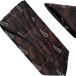 France Men's Self-Design Cravat Ascot NeckTie for Men Free Size Microfiber Fabric-34