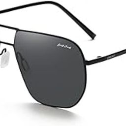 Metal Polarized UV400 Protected Polygon Sunglasses for Men Women 1640-image-37