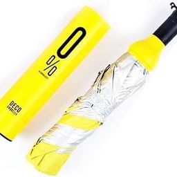 0518 Compact Bottle Umbrella – Portable Folding Umbrella in Wine Bottle Case for Travel, Purse & Daily Use (Yellow)-picture-33
