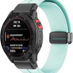 Sport Band Conmpatible for Garmin Fenix 7x/7/6x Gps/6/5x/5 Smartwatch Strap 22mm 26mm Silicone Magnetic Replacement Band Wristband-image-74