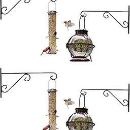 BIRDBRID Indoor Outdoor Plant Hanger Wall Hooks for Hanging Pots, Lanterns, Wind Chimes, Bird Feeders Heavy Duty Metal Plant Holders, 4 pcs Set-image-83