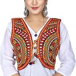 Shivam Fashion Cotton Embroidered Ethnic Jackets for Girls Women Ethnic Jackets for Office Use Every Festival and Occasion - Black-image-49