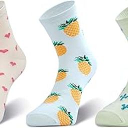 Women's Ankle Length Cotton Socks, Cute Socks For Women, (Pack of 3), Multicoloured, Free Size-image-59