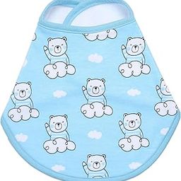 The Mom Store Baby Feeding Bibs | Feeding Infants and Toddlers | Washable and Re-useable | Adjustable Neckline with Buttons | Cotton Bibs | 0-12 Months-5