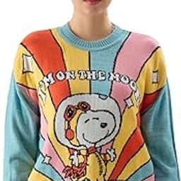 Official Peanuts: On The Moon Women Oversized Sweaters-image-14