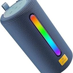 pTron Fusion Buzz 14W Bluetooth Speaker with Pristine Sound, 8hrs Playback, Rhythmic RGB LEDs, Multi-Play Modes BT5.3/TF Card/USB, TWS Feature, Integrated Button Controls, Type-C Charging (Blue)-31