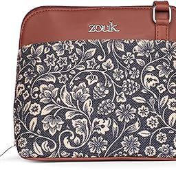 Printed Vegan Leather Out Of Office Sling Bag With Adjustable Strap For Women's Girls-41