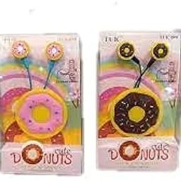 FATFISH Donut Look Wired Headphones Earphones Earbuds with MIC Outdoor Sport Running Headphones Kids Girl Gifts (01 Pc-image-46