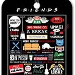 Epic Stuff - Friends TV Series - Infographic Luggage Bag Tag for Baggage Suitcases - Officially Licensed by Warner Bros, USA-picture-20