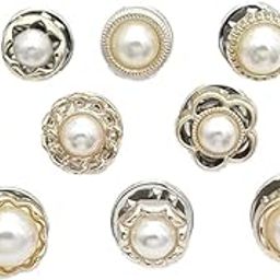 QIQVERT 10 PCS Brocher for Women Safety Pin Buttons for Women Decorative Brooch for Women Jeans Button Pins Shirt Brooch Buttons Pin Brooches for Women Button for Clothing Dress Hats Bags Etc.-image-92