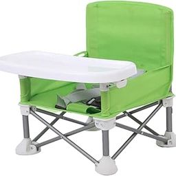 Fashion My Day Travel Booster Seat Portable Food Tray Feeding Chair for Kids Girls Children Green-image-54