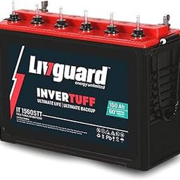 Livguard INVERTUFF IT 1560STT 150Ah Recyclable Tall Tubular Inverter Battery for Home, Office & Shops (Black & Red)-picture-24